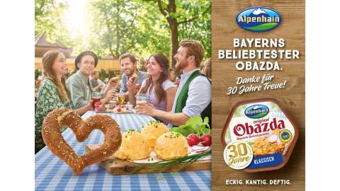 Alpenhain Bayerns beliebtester Obazda Großfläche