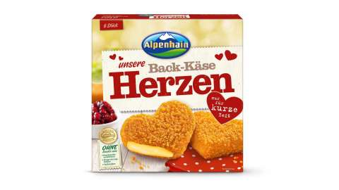 Packshot Alpenhain Back-Käse Herzen