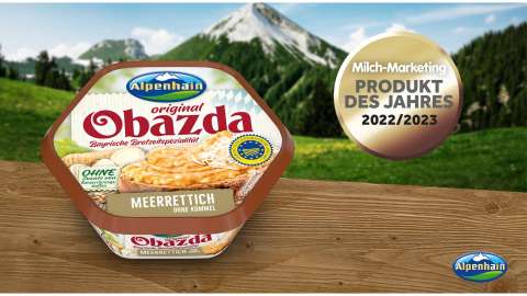 Alpenhain  Original Obazda Meerrettich als „Produkt des Jahres 2022/23“ ausgezeichnet