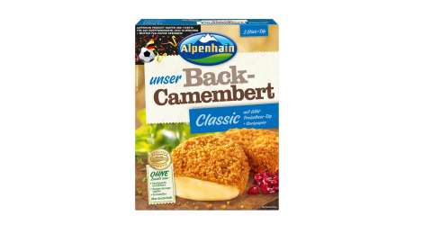 Alpenhain Packshot Back-Camembert Fußball-Promotion