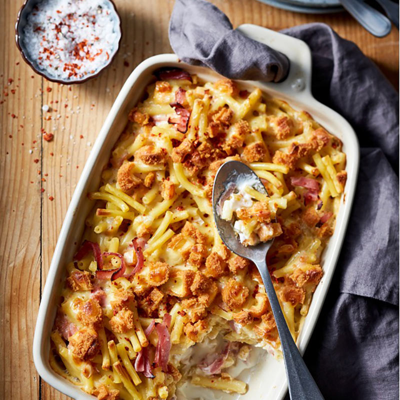 Mac'n'Cheese mit Back-Camembert
