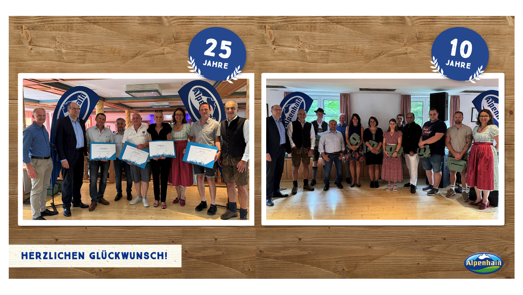 Mitarbeiterehrung beim Sommerfest