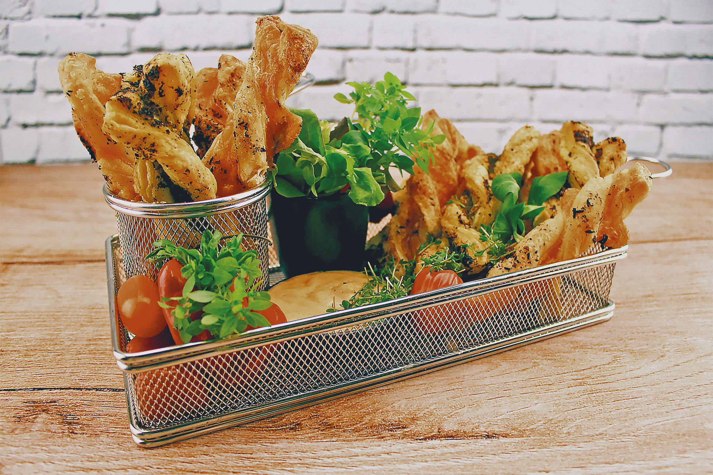 Vegane Blätterteigstangen mit Opflanzda