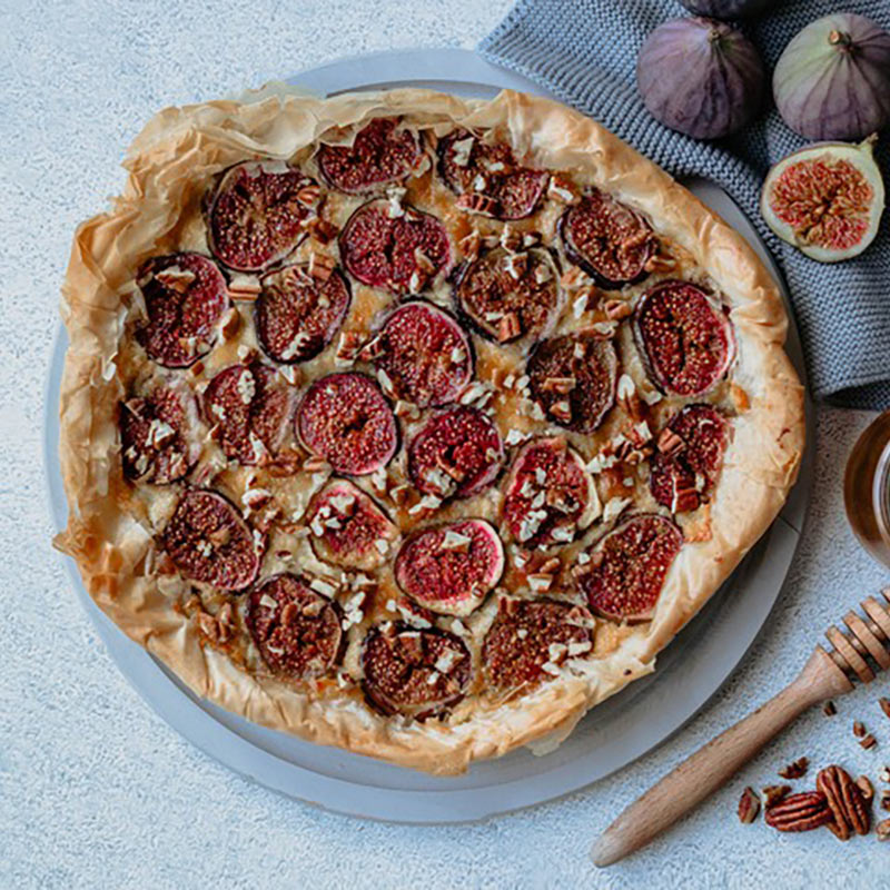 Feigenkuchen mit Camembert Creme