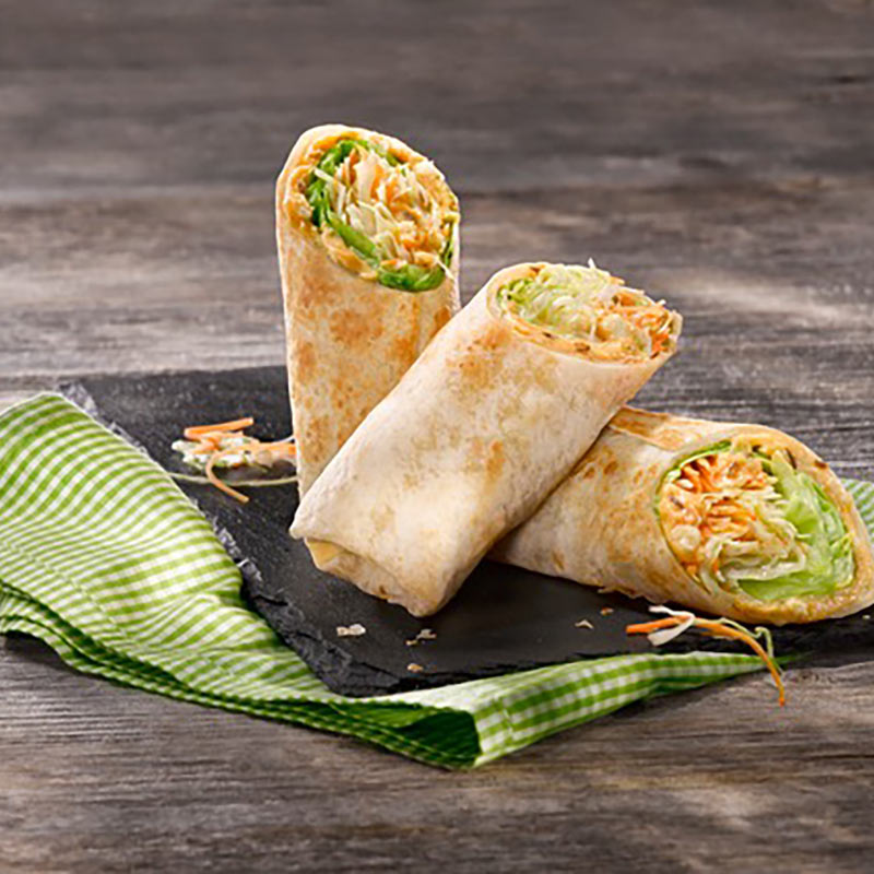 Vegetarischer Wrap mit Obazda