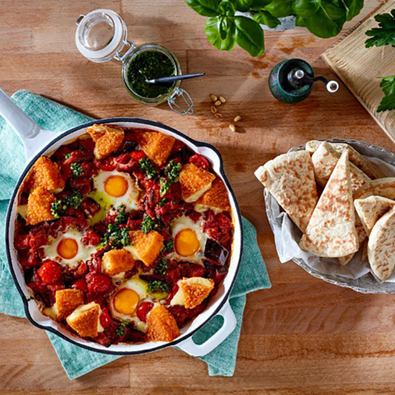Shakshuka mit Back-Camembert