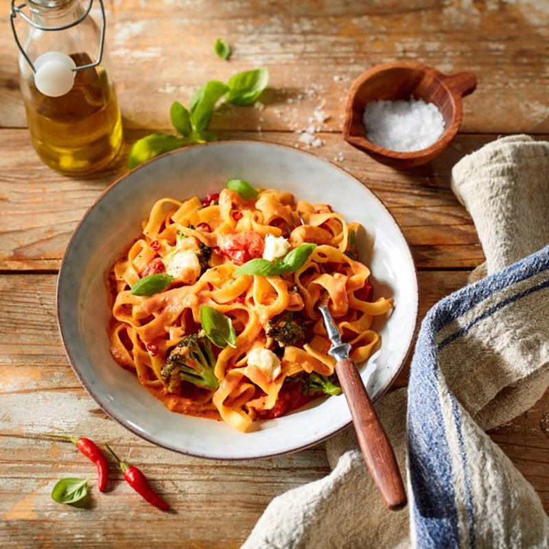 Creamy Pasta mit Alpenhain Camembert Creme